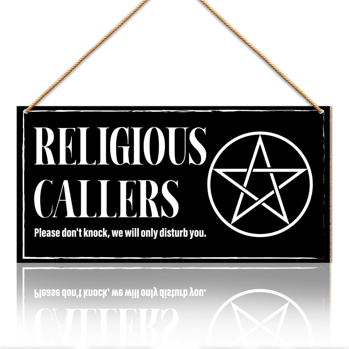 Hltser Witch Decoration for Front Door Porch No Soliciting Decor Witch ...