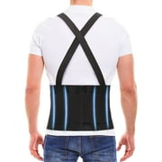 Back Brace Back Support Belt for Lower Back Pain Women & Men Back Support with Adjustable Suspender Straps, L