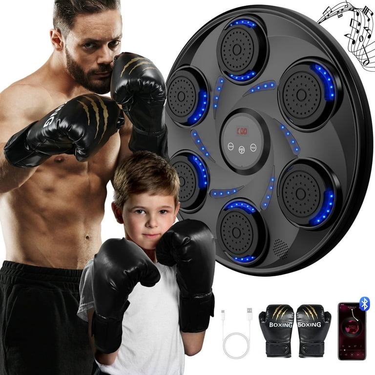 Macchina Da Boxe Bluetooth Con Musica - 9 Modalità, 18 Velocità, Guanti Inclusi Per Allenamento Casa - Foto 12