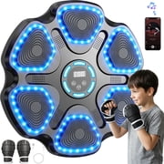 Hlthair Music Boxing Machine for Kids Boxing Machine with Gloves Boxing Equipment for Indoor Training Music Punching Machine Excercise Bluetooth