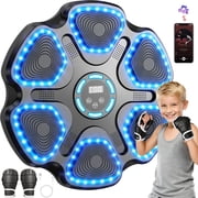2026 Music Boxing Machine for Kids Adults, Interactive Wall Mounted Music Punching Machine with Gloves 11 Modes 9 Speeds Boxing Pad for Home Gym Black