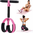 thumbnail image 1 of Hlthair Pedal Resistance Band with Handle Resistance Bands for Working out Burn Belly Fat Fast, 55LB Non-Slip Foot Pedals for Home Gym & Travel Portable Exercise Bands for Women Pink, 1 of 8