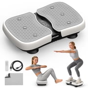 Hlthair Mini Vibration Plate Machine For Lymphatic Drainage, Shake Plate Exercise Machine Fat Burner For Weight Loss, Portable Shaking Whole Body Workout Vibration Platform for Home Gym