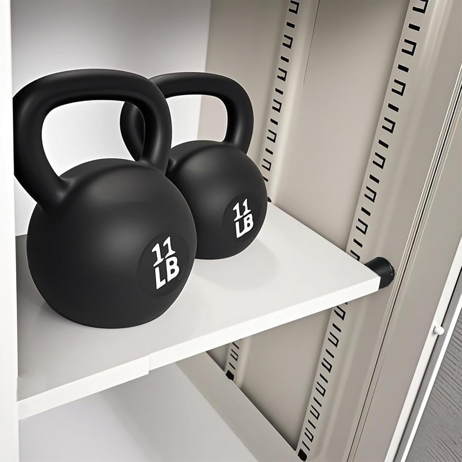Hltser Adjustable Locker Organizer Shelf 30LB Load-Bearing Metal Locker ...