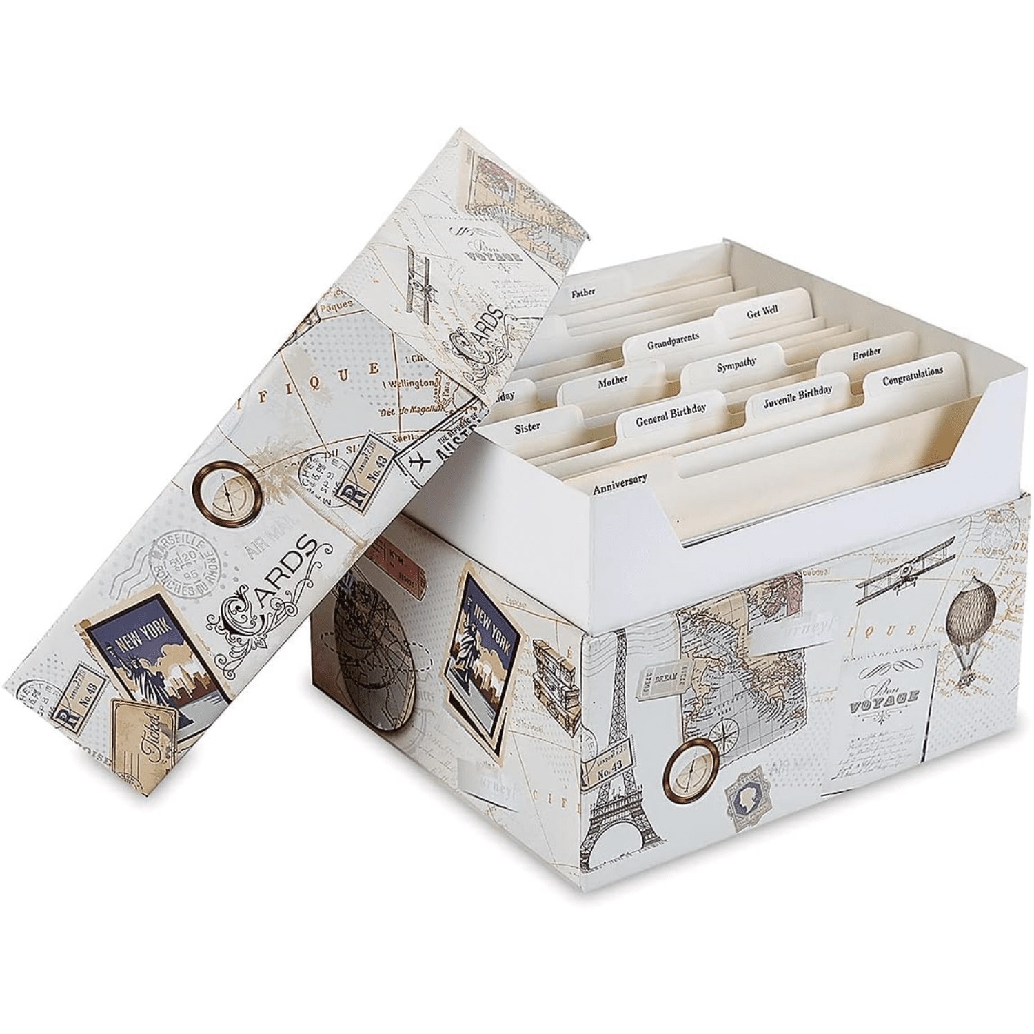 Paper 'n Such Greeting Card Organizer With Pockets - Hardcover - Floral Birthday Book - Perpetual Calendar And Dates To Remember - Christmas, Holidays, Anniversary Reminders - Card Keeper - View #4