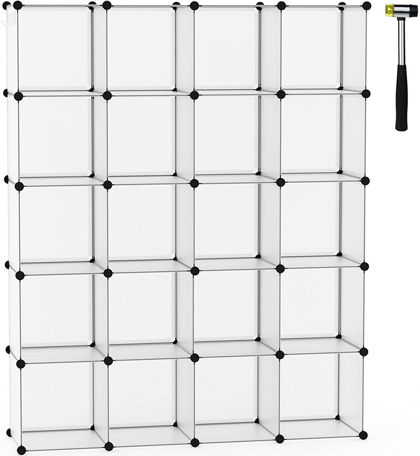 Hltser C&AHOME Cube Storage Organizer 20-Cube Shelves Units Closet