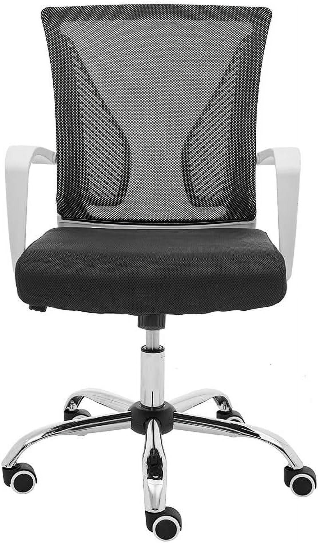 Hltser Home Zuna Mid-Back Office Task Chair - Ergonomic Back Supporting ...