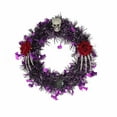 thumbnail image 1 of HmNPlay 14 Inch Lighted Halloween Wreath - Battery Operated LED Door Decor for Indoor/Outdoor, Handcrafted All-Season Wreath with Easy Clean, Spooky Festive Gift, 1 of 8