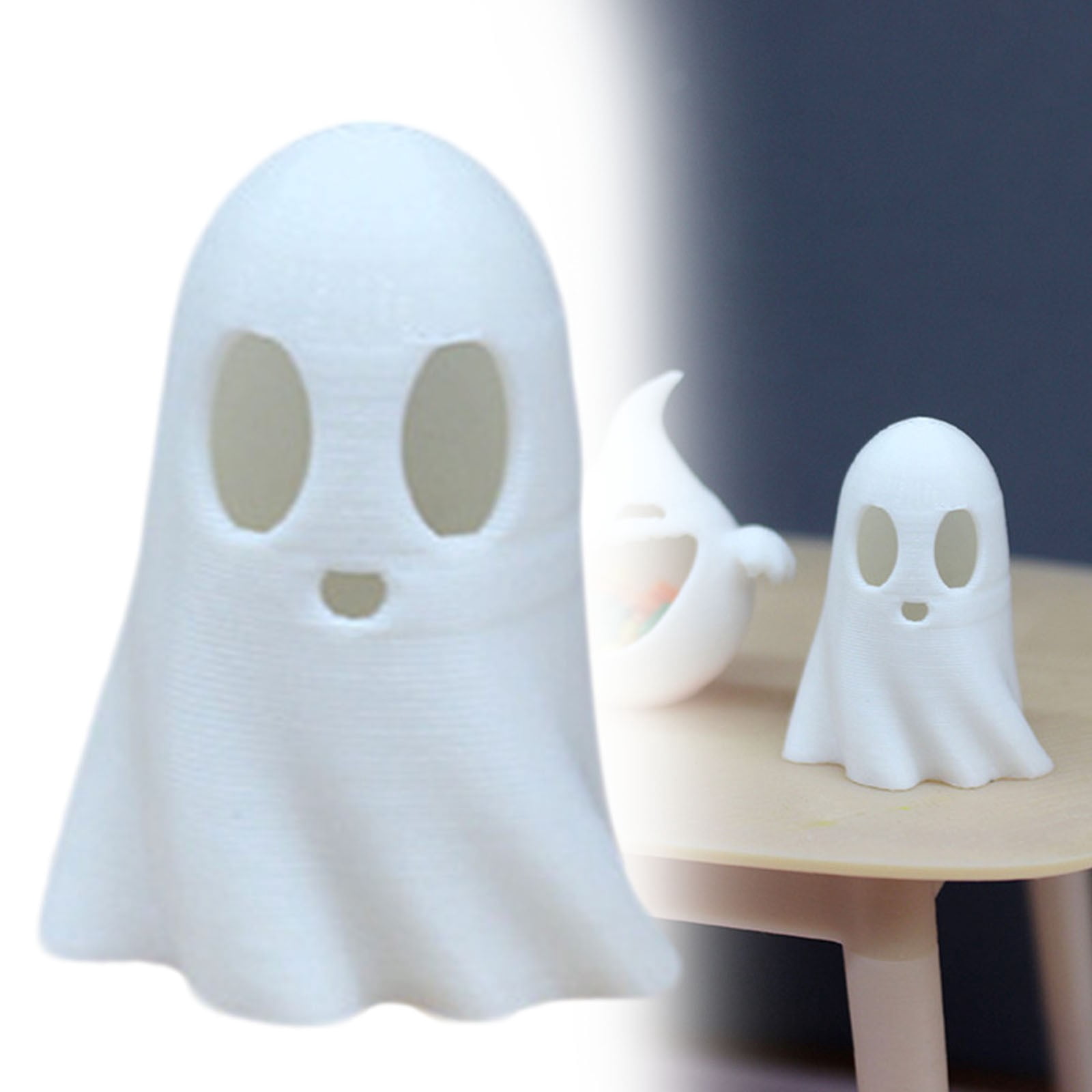 Mini Desk Ghost HmNPlay 3pcs Luminous Mini Ghost Dollhouse Decor, Cute Halloween Decor ...