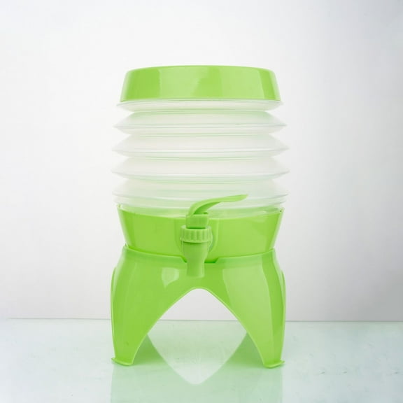 HmNPlay Collapsible Water Container - 7.5L Foldable Drink Dispenser with Spigot, Portable Beverage Bucket for Camping, Hiking, Outdoor BBQ | Leakproof, Easy Clean, Food Grade Plastic