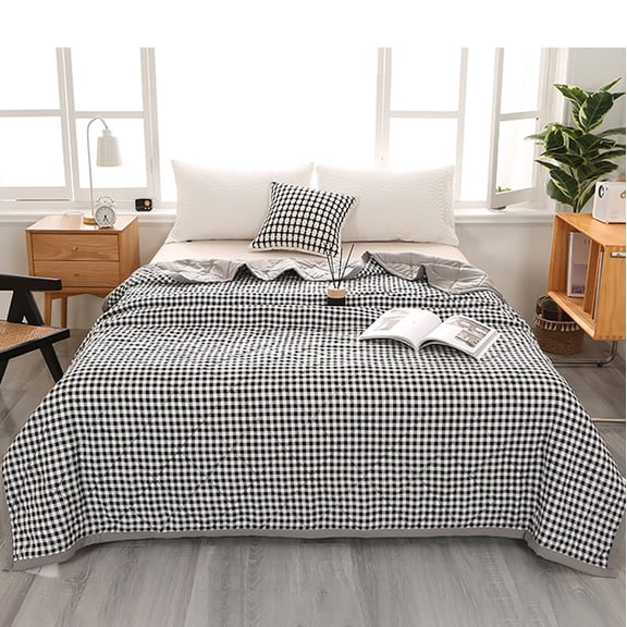 HmNPlay Cooling Blanket Queen Lightweight Ice Blanket All Season Temp-Regulating 100% Cotton Wicking Bed Blanket for Night Sweats, Machine Washable & Giftable (100*150cm)