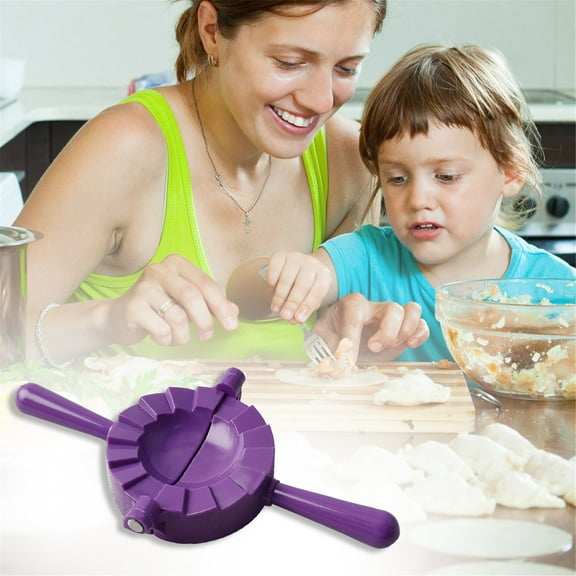 HmNPlay Dumpling Maker Press Empanada Mold Ravioli Cutter Pierogi Gyoza Potsticker Wrapper Tool Kitchen Dough Sealer for Pastry Calzone Turnovers Baking Accessories
