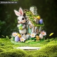 thumbnail image 1 of HmNPlay Easter Bunny Egg 3D Acrylic Desktop Ornament - Kids Safe Home Decor with Non Slip Base, Spring Tabletop Display for Gift Basket & Holiday Decorating (Ready to Gift)​, 1 of 9