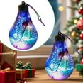 thumbnail image 1 of HmNPlay LED Christmas Ball Ornaments Clear Transparent Plastic Light Bulb Pendant for Tree Decoration Warm Glow Festive Accents, 1 Pc, 1 of 8