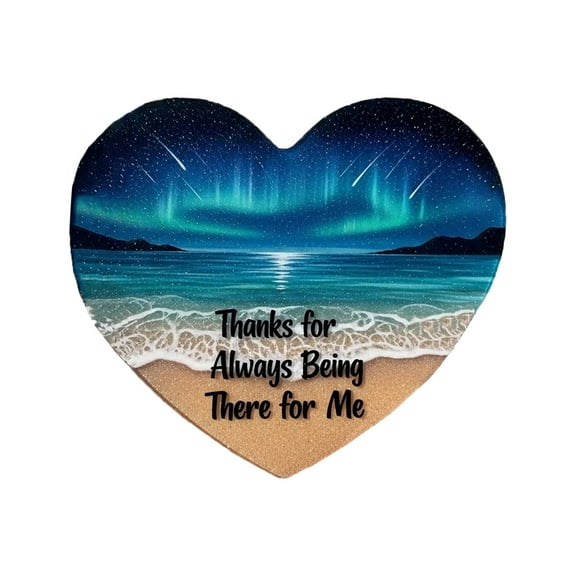 HmNPlay Coastal Glass Heart - Real Beach Pocket Ornament, Handcrafted Sea Gift for Women, Office Desk Mindfulness Souvenir