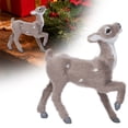 thumbnail image 1 of HmNPlay Simulation Sika Deer Figurine Desktop Ornament Christmas Elk Statue Wedding Decoration Realistic Animal Model Stable Base Home Living Room Decor (1 Included), 1 of 9