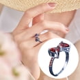 thumbnail image 1 of HmNPlay Sparkling Large Zircon Bow Ring for Women, Elegant Comfortable Jewelry Gift for Sister Friendship Valentine Birthday Anniversary, Fashion Jewelry, 1 of 7