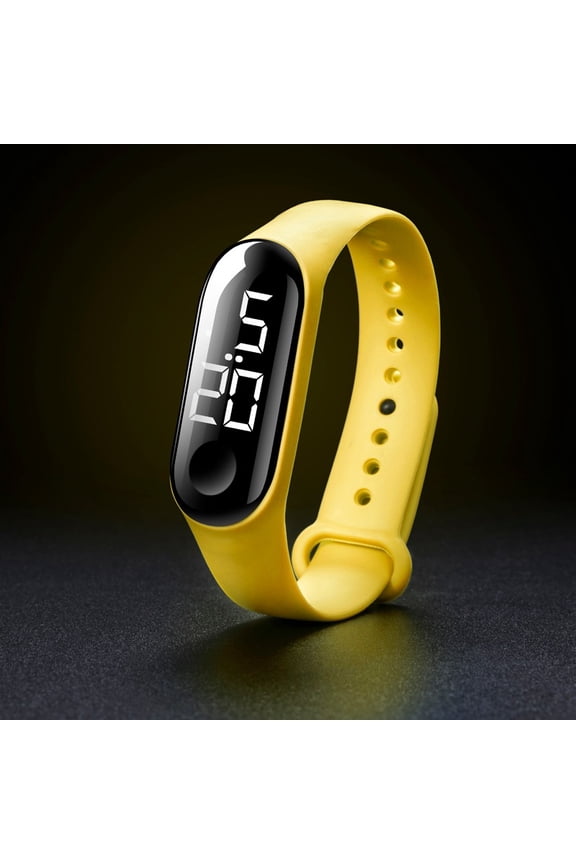 Waterproof LED Digital Sports Watch Luminous Touch Sensor Electronic Wristwatch Fashion Unisex Running Swimming Couple Gift Valentines Day Present for Men Women