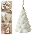 thumbnail image 1 of HmNPlay White Ceramic Christmas Tree Ornament 1Pcs Porcelain Hanging Decoration for Holiday Home Indoor Modern Xmas Decor Gift Idea (155 Characters), 1 of 9