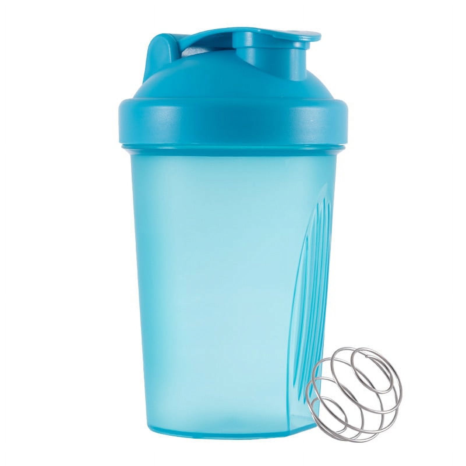 Hmess 400ML Blender Shaker Bottle with Stainless Whisk Ball Protein