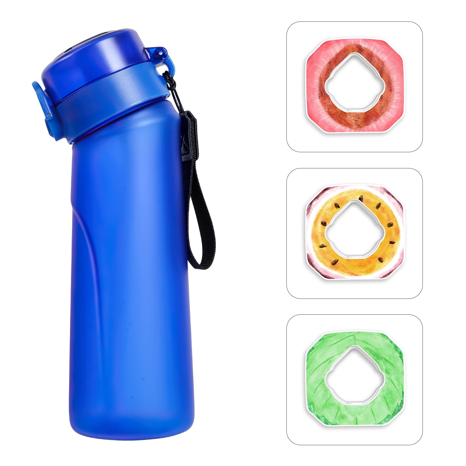 Hmess 650ML Water Bottle with 2 Flavour Pods Air Water Up Bottle