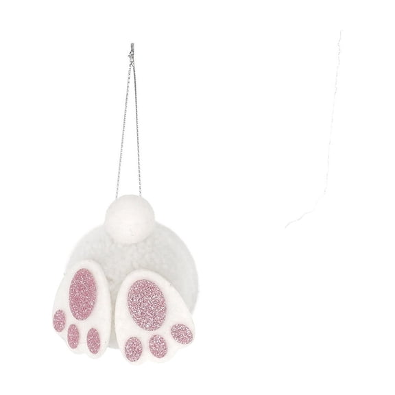 Hmgxay 12 Pack Easter Bunny Ornaments, Adorable Bunny Decorations with Fuzzy Ears and Tails, Cute Bunny Hanging Decor for Festive Celebrations, Soft Fabric Bunny Accents for Home and Party Decor