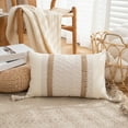 thumbnail image 1 of Hmgxay 12"x30" Tassel Pillowcase, Soft Decorative Cushion Cover for Bedside, Elegant Sofa Pillow Cover, Premium Waist Pillowcase for Living Room and Office, 1 of 6