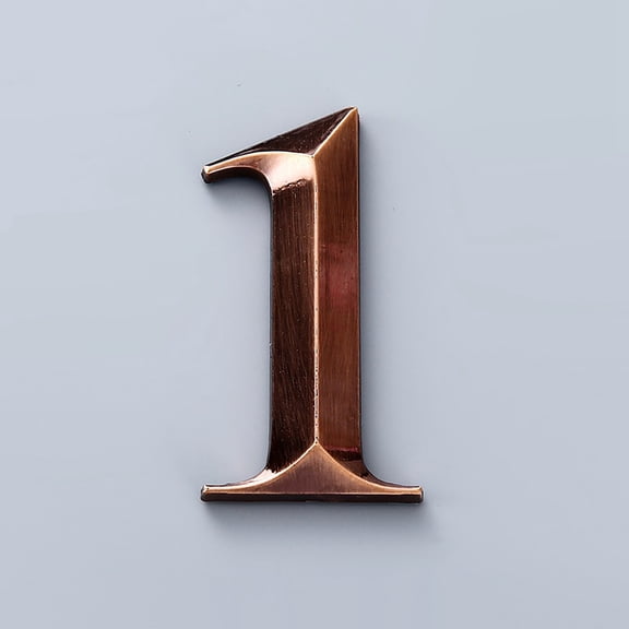 Hmgxay 2.8" Mailbox Numbers, Self-Adhesive Address Numbers for Home, Metal House Numbers for Indoor or Outdoor Use, Decorative Numerals for Streets or Mailboxes