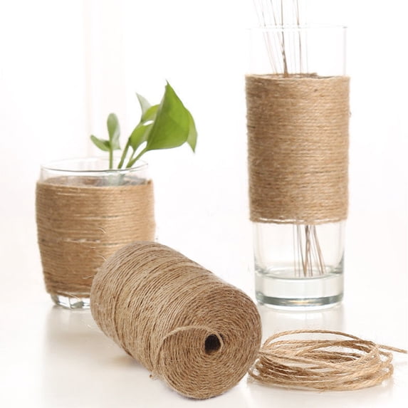 Hmgxay 278.4Ft Jute Twine, Extra Long Natural Jute String for Crafts, Eco-Friendly Twine Rope for Gift Wrapping, Durable Garden String for DIY Projects