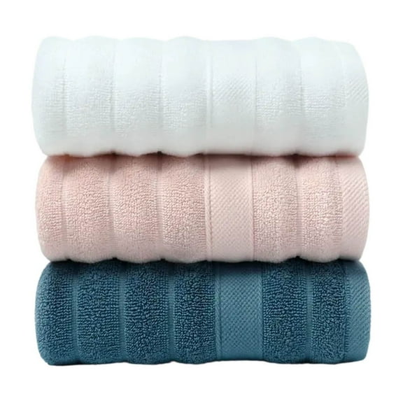 Hmgxay 3PCS Cotton Towels for Home Use, 14"x30" Thickened Absorbent Face Towels, Men's and Women's Adult Towels, Soft and Quick-Drying Bath Towels Set of 3