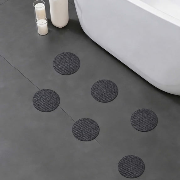 Hmgxay 6 Pack Non-Slip Bath Stickers, Antiskid Safety Decals for Shower and Bathtub, Waterproof Grip Strips for Slippery Floors, Durable Adhesive Floor Protectors