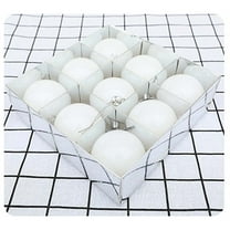 Hmgxay 6PC 2.4" Christmas Decoration Set, 6pcs Plastic Pearl Christmas Ornament Collection, Festive Tree Hanging Baubles Kit, Colorful Holiday Decor Balls for Home and Commercial Use(White)