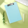 thumbnail image 1 of Hmgxay A4 Clip Board, Transparent Plastic Document Holder with Metal Clip, Office Folder Organizer for Student Notes, Portable Writing Mat for Contracts and Orders(Mint Green), 1 of 6