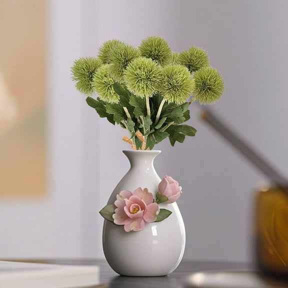 Hmgxay Artificial Flower, Faux Dandelion Decoration, Simulation Dandelions for Home Decor, Lifesize Dandelion Plants for Wedding and Party Arrangements(Green)