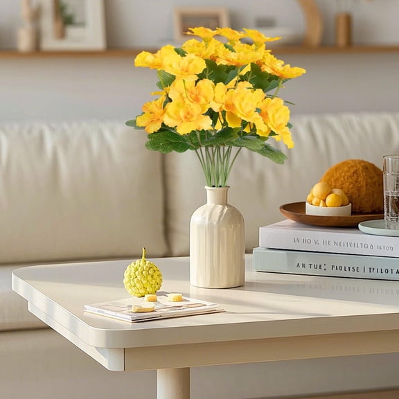 Hmgxay Artificial Flower, Imitation Bloom for Home Decoration, Faux Floral Arrangement for Wedding, Handheld Blossom for Party or Event(Yellow)