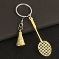 thumbnail image 1 of Hmgxay Badminton Keychain, Simulated Badminton Charm Pendant for Sports Lovers, Alloy Badminton Souvenir Keychain for Students, Unique Badminton-Themed Gift for Holidays, 1 of 8