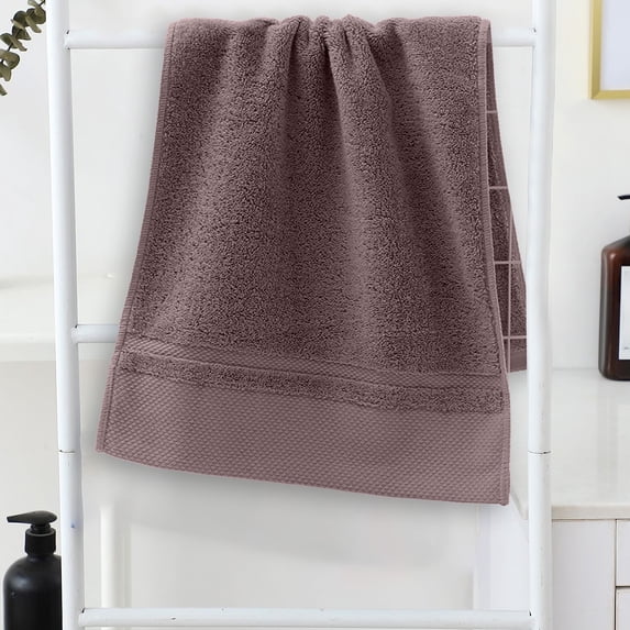 Hmgxay Bath Towel, Oversized Soft Bath Sheet for Adults, Thickened Beach Towel for Showering, Luxurious Cotton Bath Cloth in Various Colors(14"x30",Coffee)