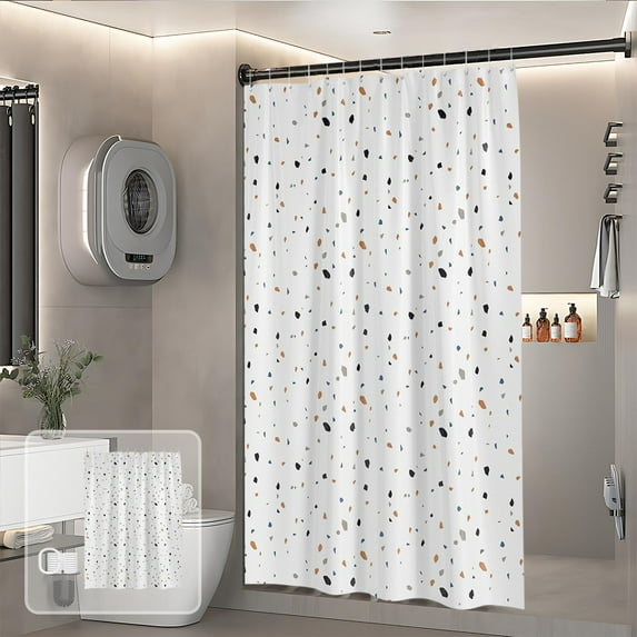 Hmgxay Bathroom Curtain, 70"x80" Waterproof Shower Curtain, High-End Shading Curtain, Modern Design Partition Door Curtain