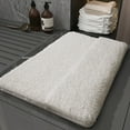 thumbnail image 1 of Hmgxay Bathroom Rug, 12"x16" Soft Bath Mat, Non-Slip Shower Mat, Water-Absorbent Bathroom Carpet, Machine-Washable Floor Mat(Beige), 1 of 6