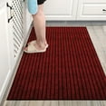 thumbnail image 1 of Hmgxay Carpet, Striped Rug, Soft Floor Mat, Cozy Living Room Carpet, Comfortable Bedroom Rug(16"x24",Wine), 1 of 6