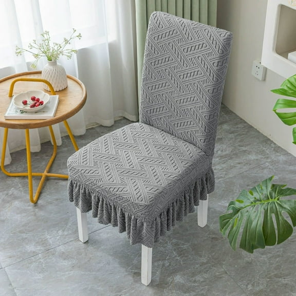 Hmgxay Chair Covers, Stretchable Dining Chair Slipcovers for Ultimate Protection, Universal Stool Cushions for Easy Maintenance, Durable and Soft Chair Protectors for Everyday Use(Dark Gray)