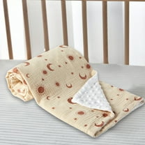 Hmgxay Children's Cotton Blanket, Double Layer Gauze Quilt, Warm Soothing Blanket for Kids, Soft and Comfortable Crib Cover(39.3x47.2 Inches)