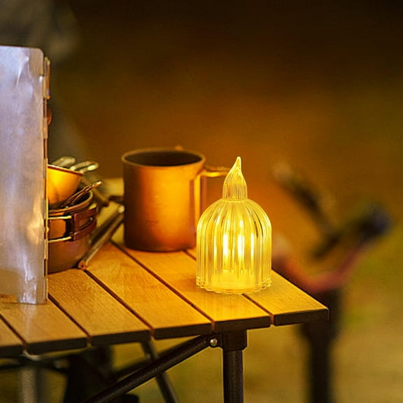 Hmgxay Christmas Round Candy Candle Light, Decorative LED Candle Lamp for Bedroom, Romantic Proposal Lamp, Cozy Nighttime Ornament for Home Décor