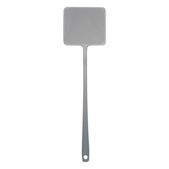 Hmgxay Colorful Fly Swatter, Handy Insect Zapper with Extended Handle, Durable Summer Fly Killer, Lightweight Plastic Fly Dispenser(Silver)