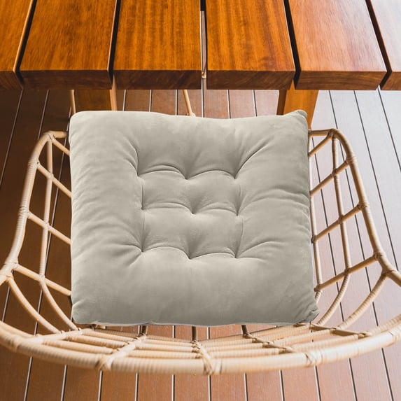Hmgxay Comfortable Plush Seat Cushion, Short Plush Thick Chair Cushion, College Student Butt Cushion, Teacher Stool Plush Office Cushion(19.7x19.7 Inches)