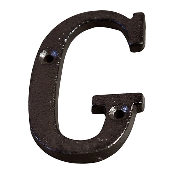 Hmgxay Creative Alloy Wrought Iron Letters, Vintage Cast Iron House Characters, Decorative DIY Alphabet Numbers, Antique Industrial Style Sign Letters for Home and Garden