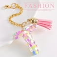thumbnail image 1 of Hmgxay Cute Initial Keychain, Personalized Letter Tumbler Handle, Charming Cup Accessory with Tassel, Stylish Custom Cup Identifier for Women and Girls, 1 of 3