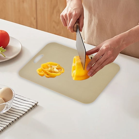 Hmgxay Cutting Board, Multifunctional Kitchen Chopping Board for Fruits and Vegetables, Double-Sided Plastic Food Prep Board with Juice Groove, Dishwasher Safe Food Cutting Surface(White)
