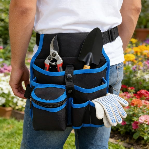 Hmgxay Electrician Tool Belt, Heavy Duty Gardening Waist Bag with Pockets, Multi-Functional Tool Pouch for Hand Tools, Durable Tool Carrier for DIY Maintenance