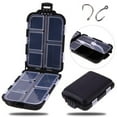 thumbnail image 1 of Hmgxay Fishing Hook Box, Multipurpose Plastic Tackle Organizer with 10 Compartments, Portable Fishing Accessory Storage Case, Waterproof Bait Storage Container, 1 of 8